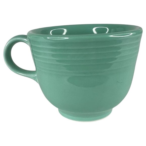 Fiesta Ware Green Tea Coffee Cup & Saucer Set Made In USA Homer Laughlin - Picture 4 of 11